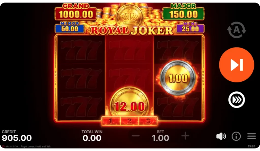 Royal Joker_ Hold and Win Jackpots del juego de bonificación